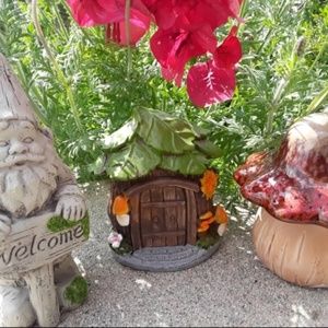 3 Pc Garden Decor Gnome Mushroon House